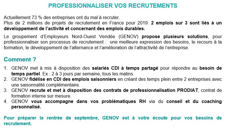 professionnaliser recrutement