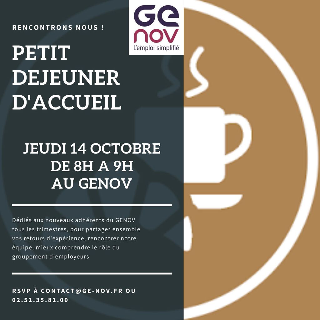 Petit déjeuner pour les nouveaux adhérents