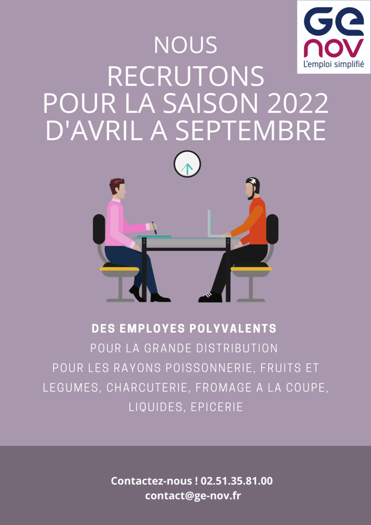 Recrutement saisonniers